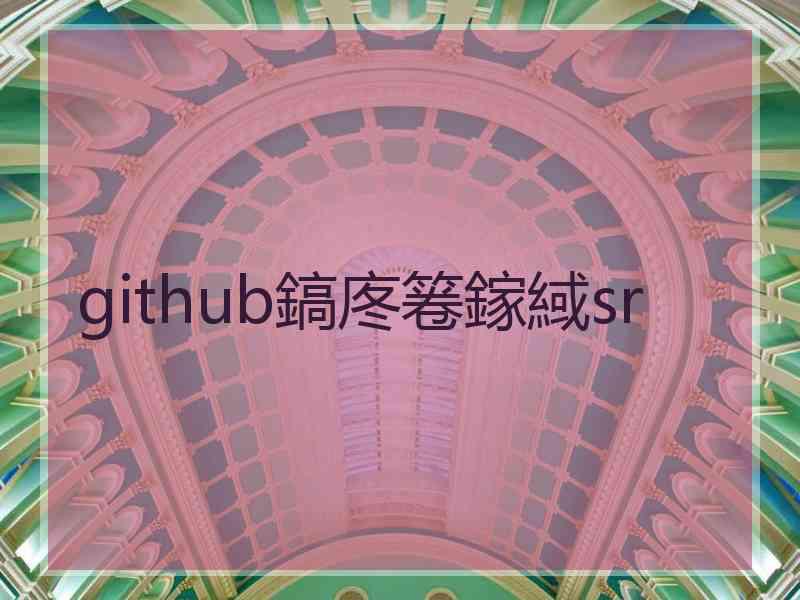 github鎬庝箞鎵緎sr