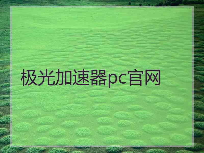 极光加速器pc官网