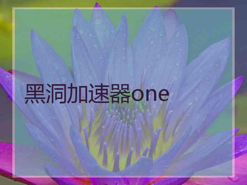 黑洞加速器one