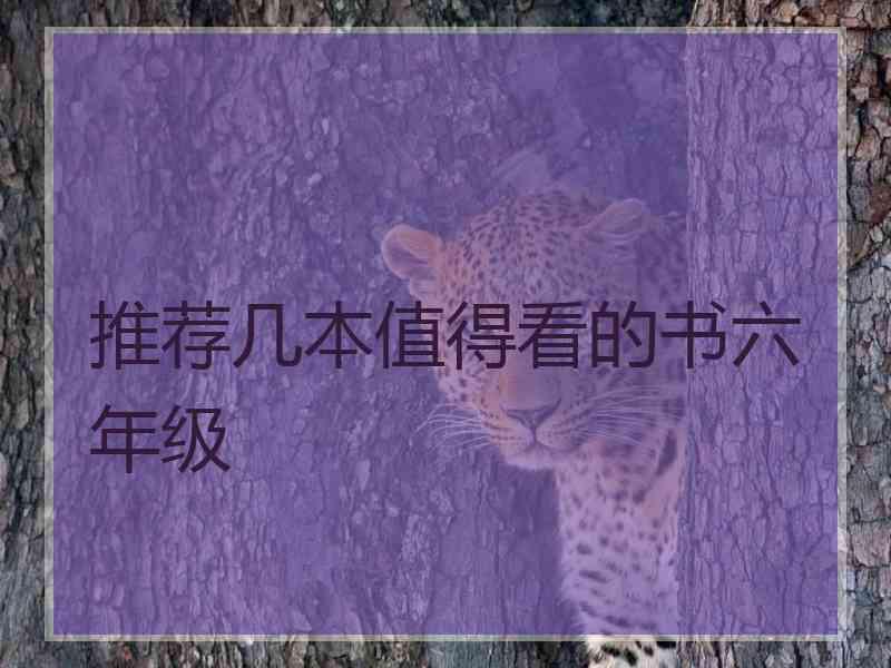 推荐几本值得看的书六年级