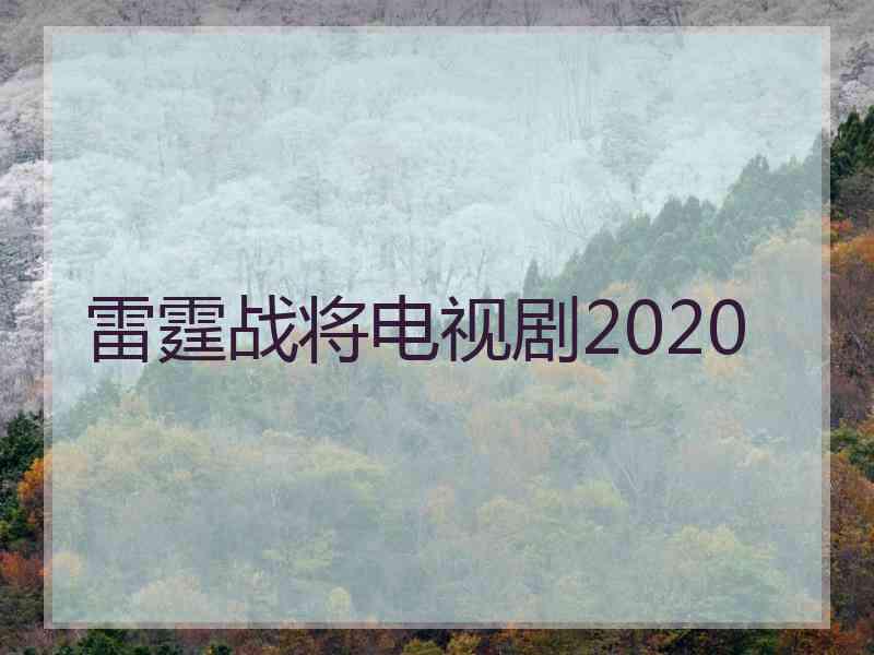 雷霆战将电视剧2020