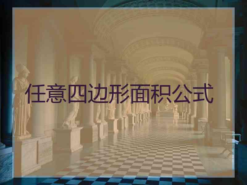 任意四边形面积公式