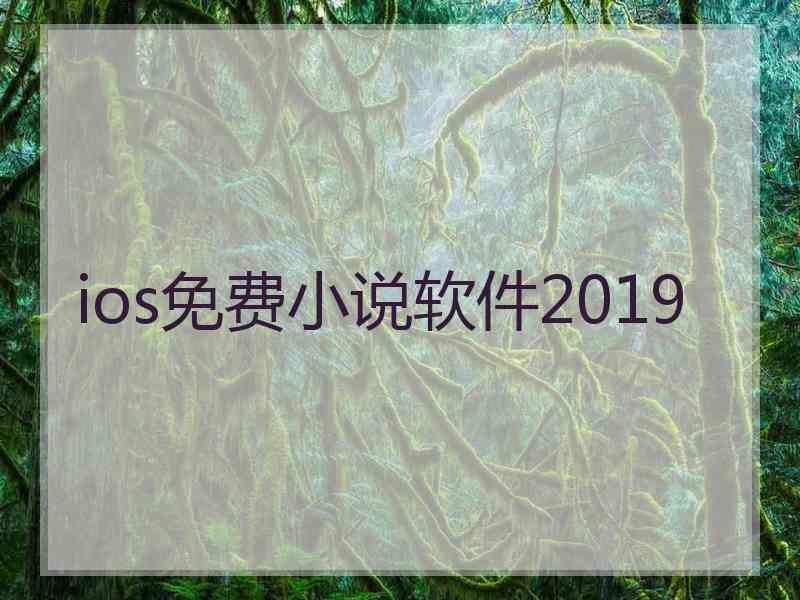 ios免费小说软件2019