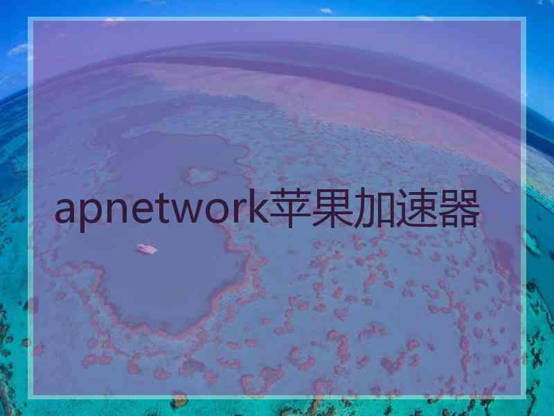 apnetwork苹果加速器