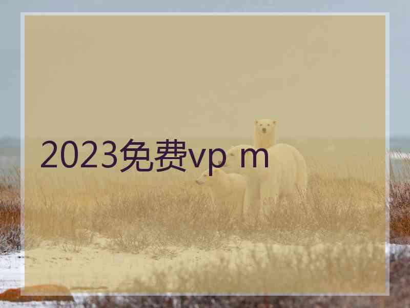 2023免费vp m