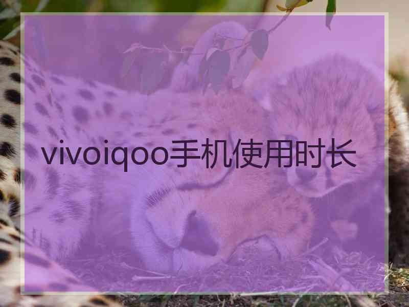 vivoiqoo手机使用时长