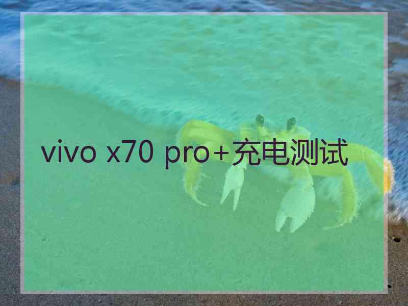 vivo x70 pro+充电测试