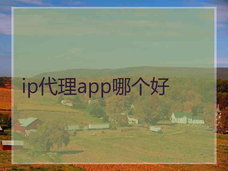 ip代理app哪个好