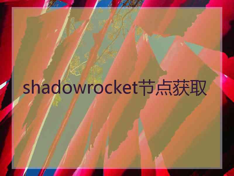 shadowrocket节点获取