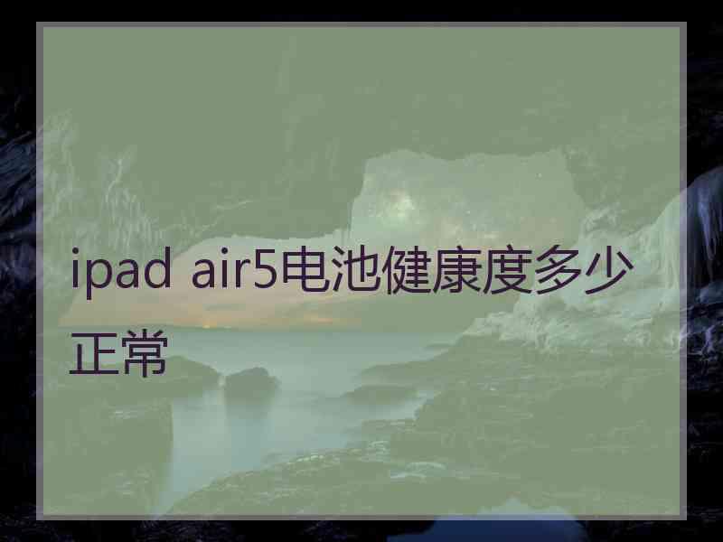 ipad air5电池健康度多少正常