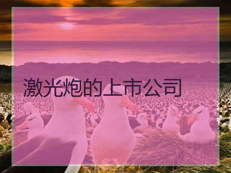 激光炮的上市公司