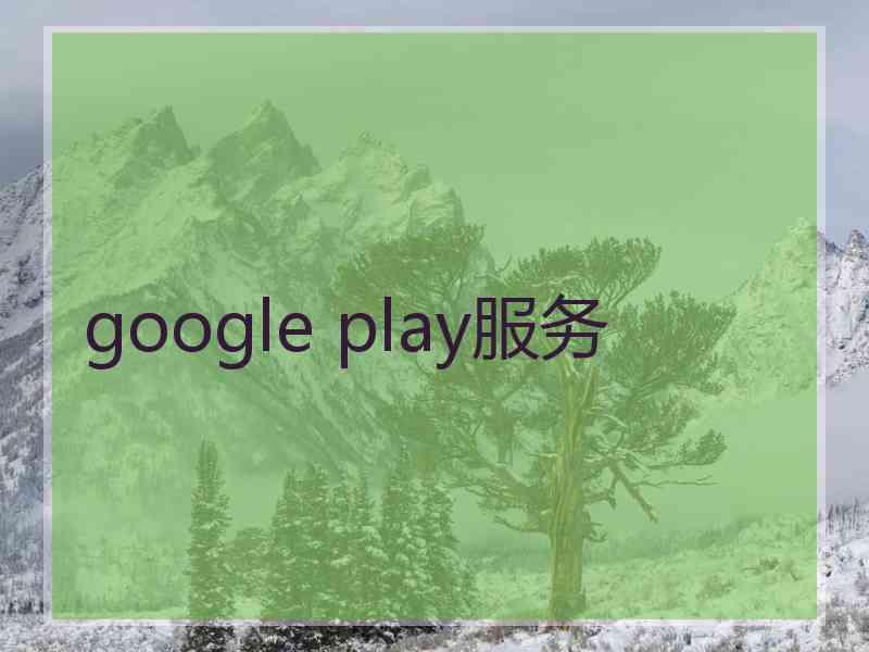 google play服务