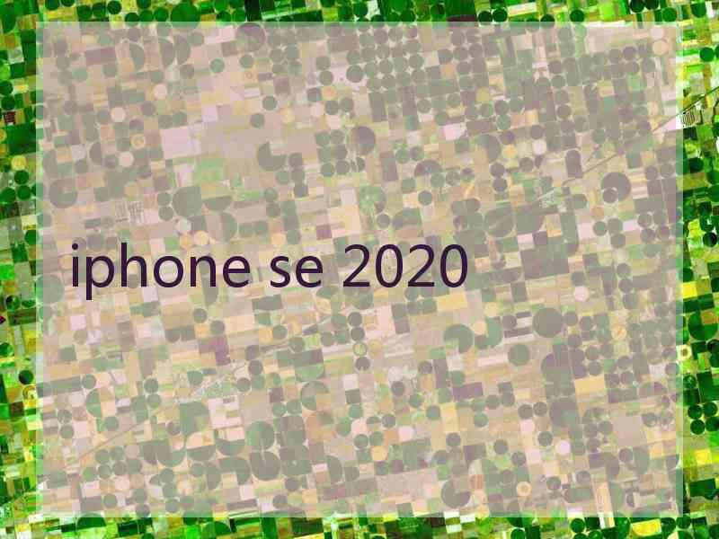 iphone se 2020