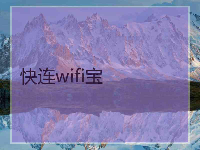 快连wifi宝