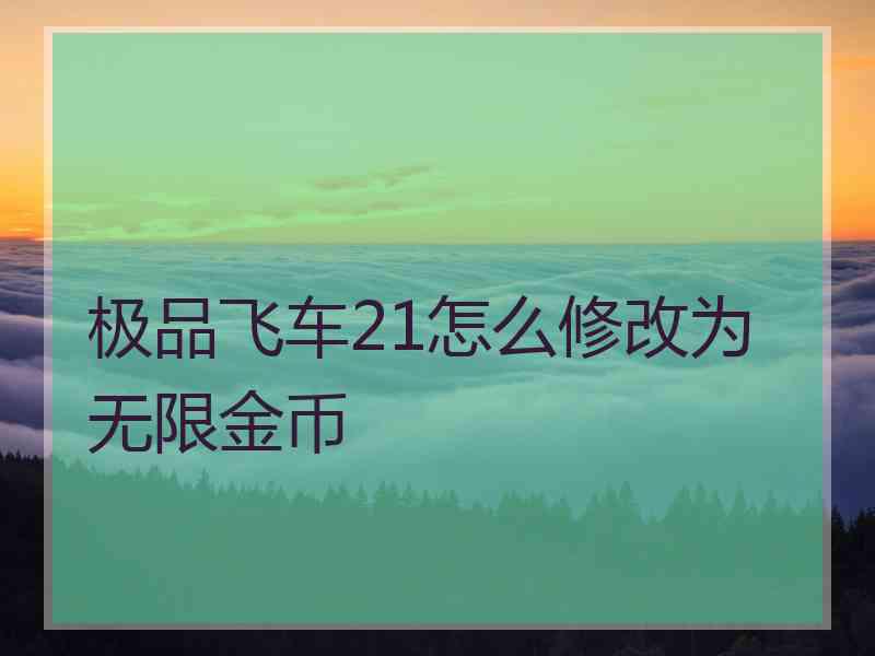 极品飞车21怎么修改为无限金币