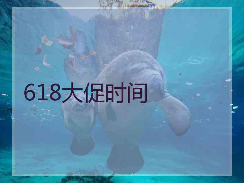 618大促时间