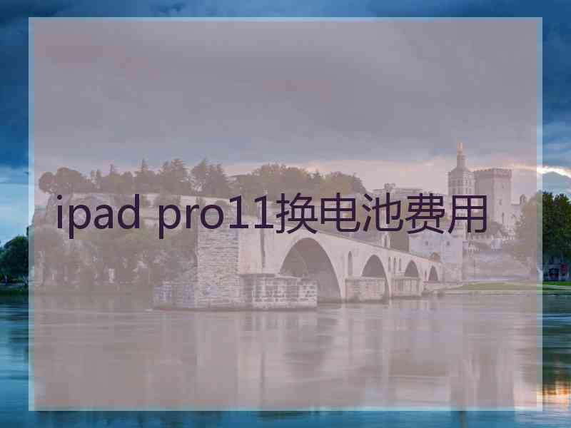 ipad pro11换电池费用