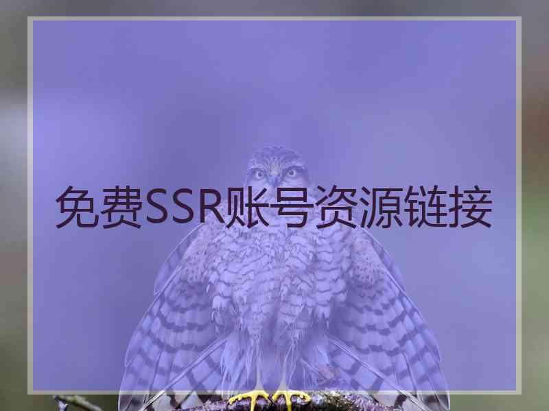 免费SSR账号资源链接