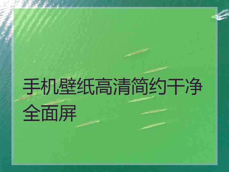 手机壁纸高清简约干净全面屏