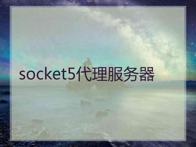 socket5代理服务器