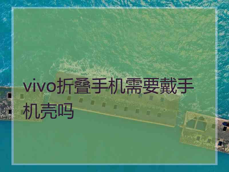 vivo折叠手机需要戴手机壳吗