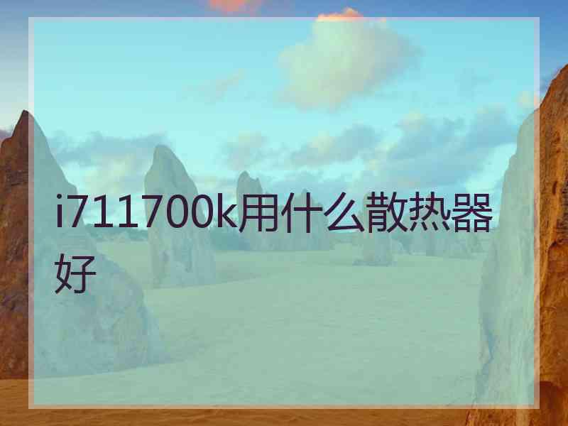 i711700k用什么散热器好