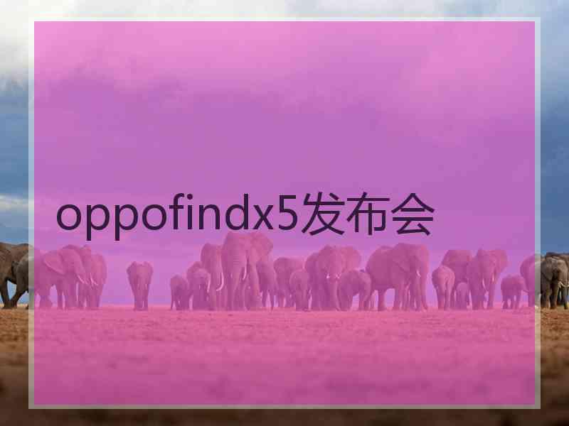 oppofindx5发布会