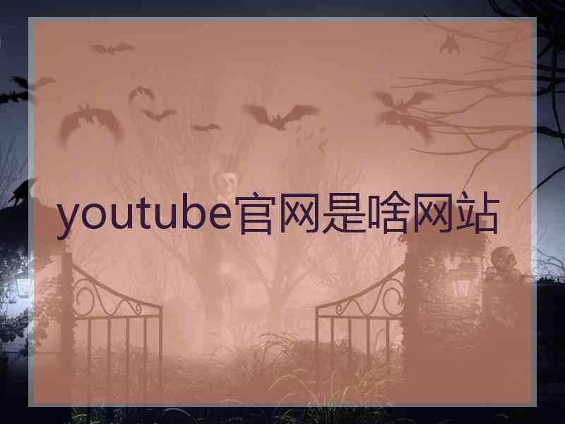 youtube官网是啥网站