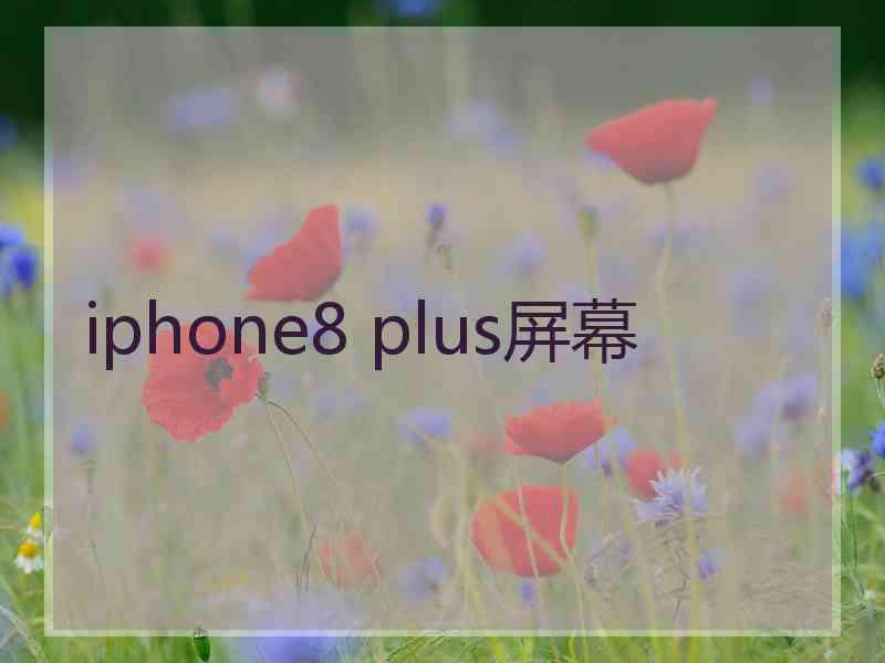 iphone8 plus屏幕