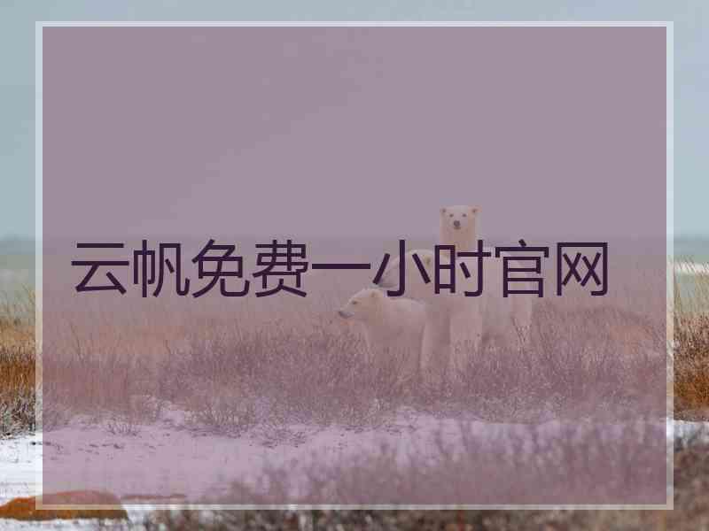 云帆免费一小时官网