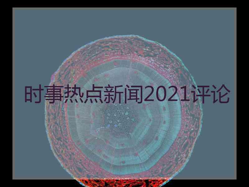 时事热点新闻2021评论