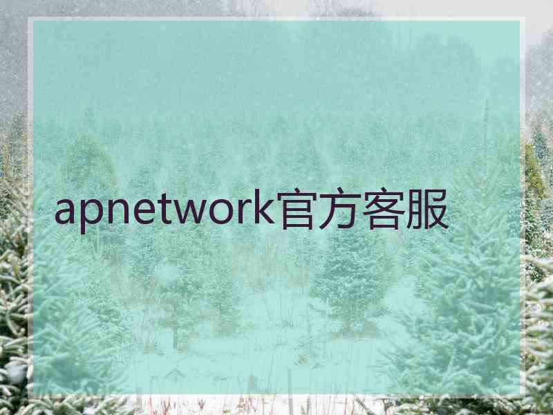 apnetwork官方客服