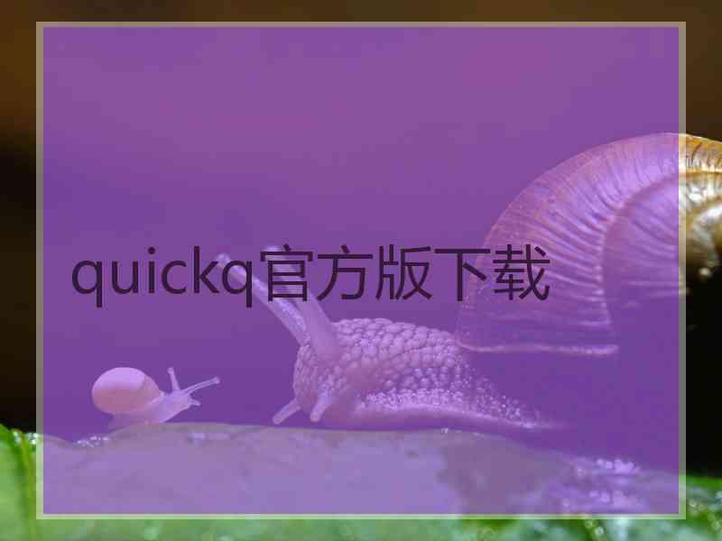 quickq官方版下载