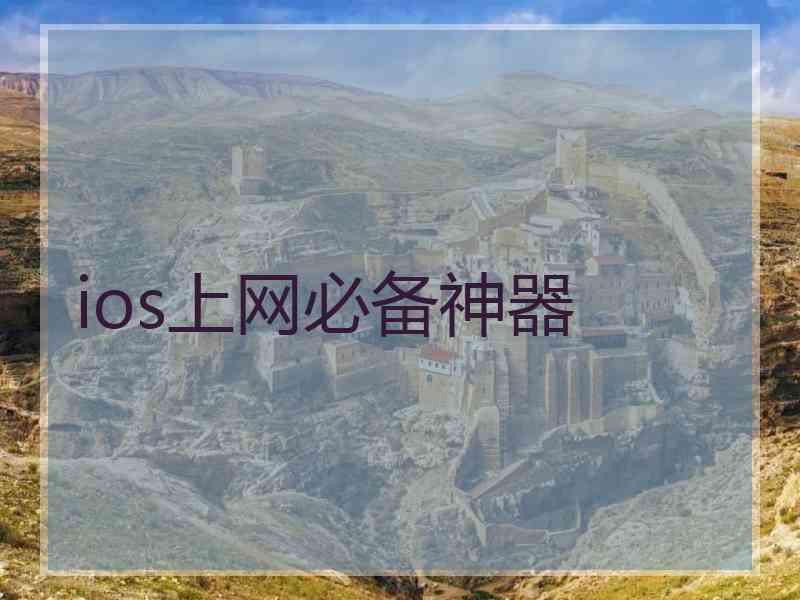 ios上网必备神器