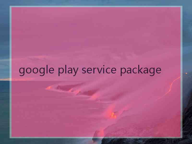 google play service package