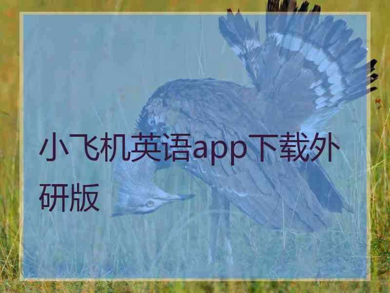 小飞机英语app下载外研版