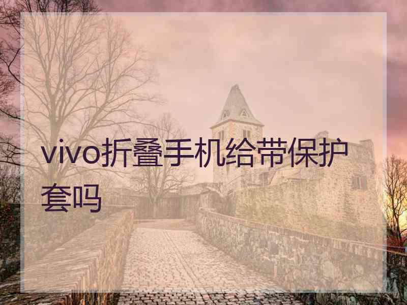 vivo折叠手机给带保护套吗