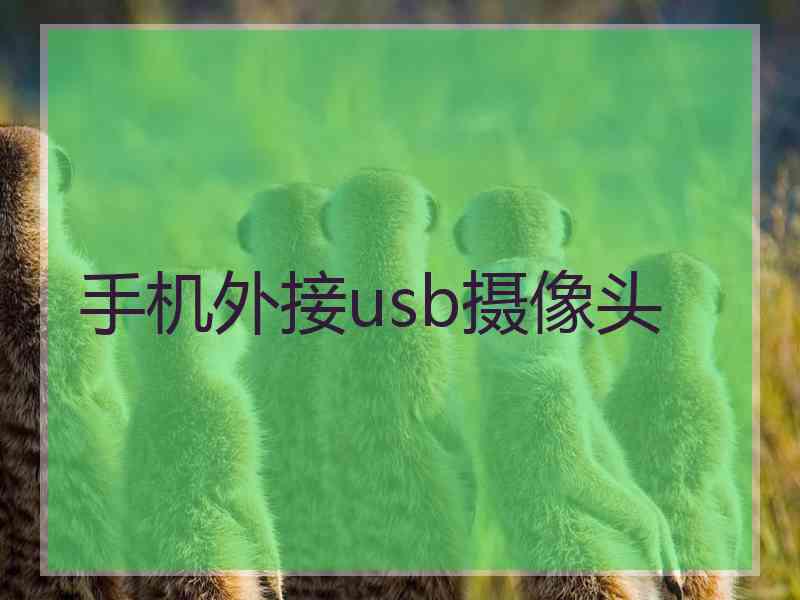 手机外接usb摄像头