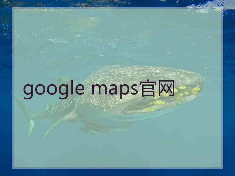 google maps官网