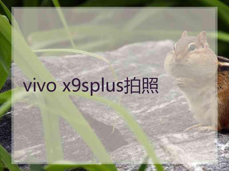 vivo x9splus拍照