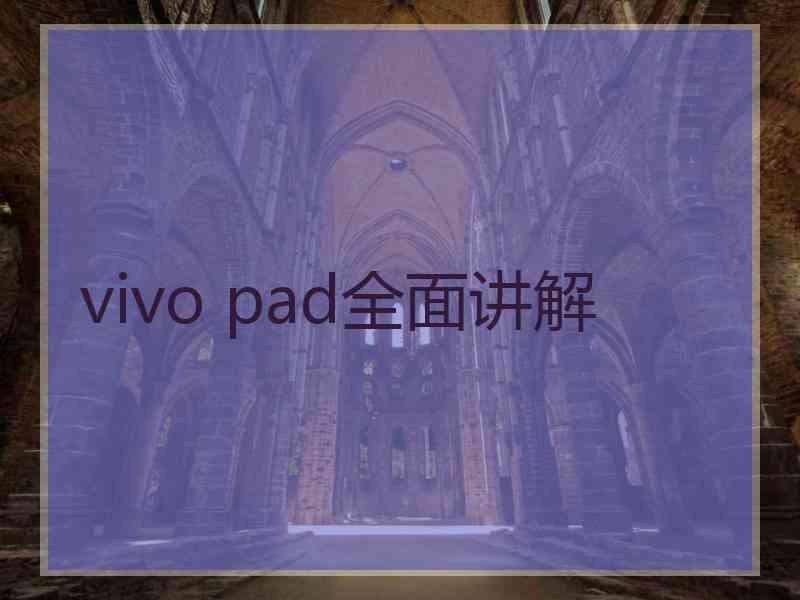 vivo pad全面讲解