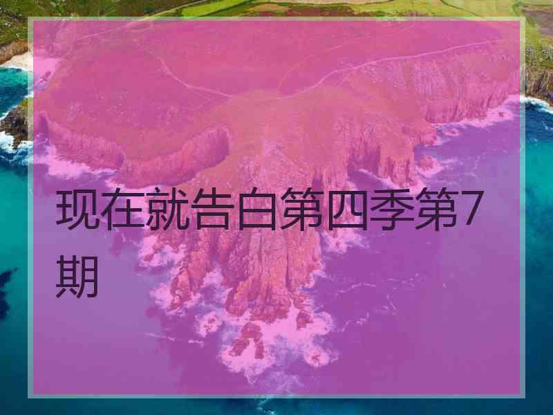 现在就告白第四季第7期