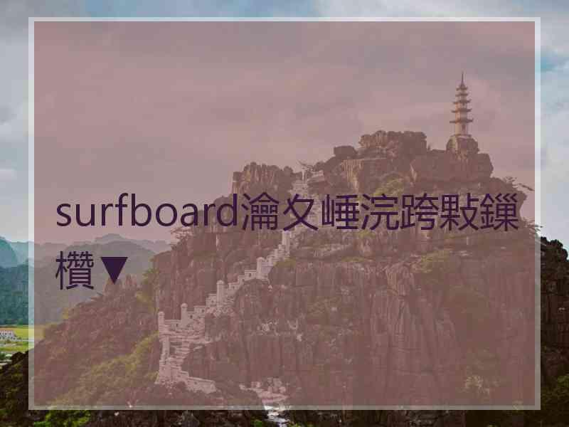 surfboard瀹夊崜浣跨敤鏁欑▼