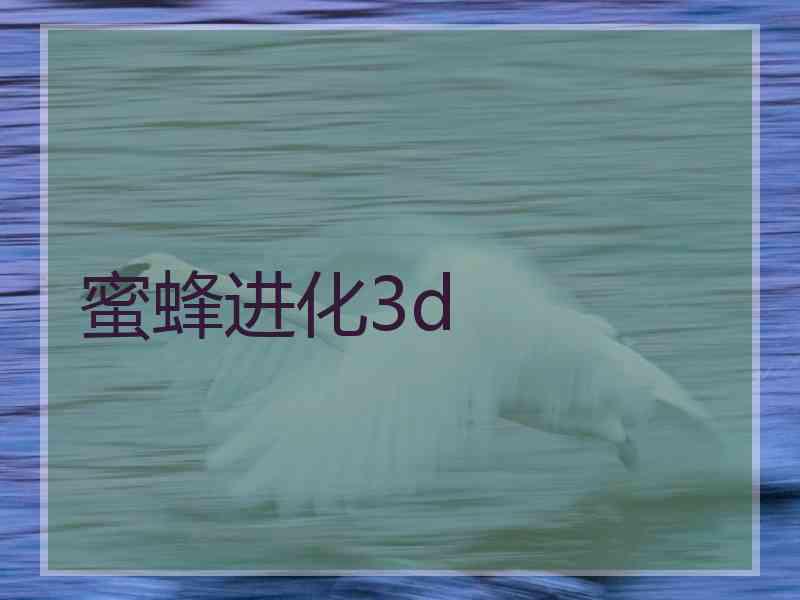 蜜蜂进化3d