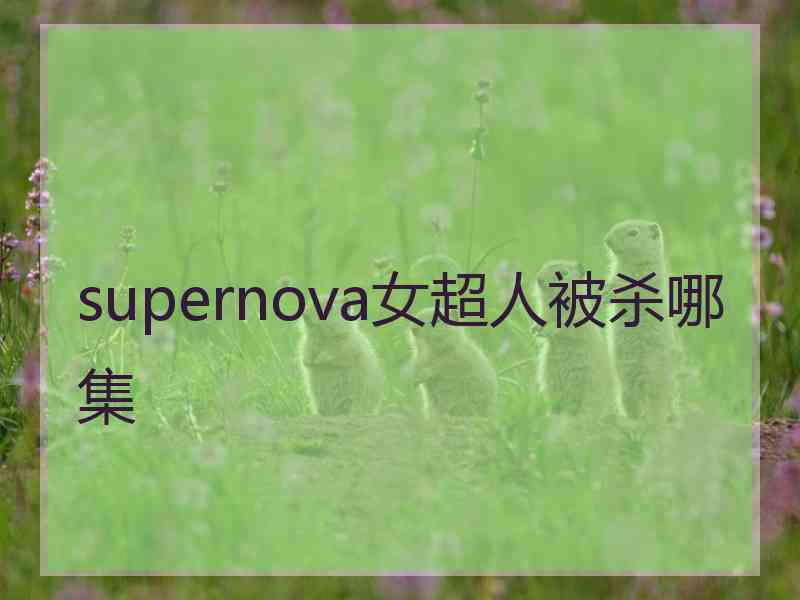 supernova女超人被杀哪集