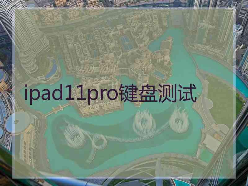 ipad11pro键盘测试