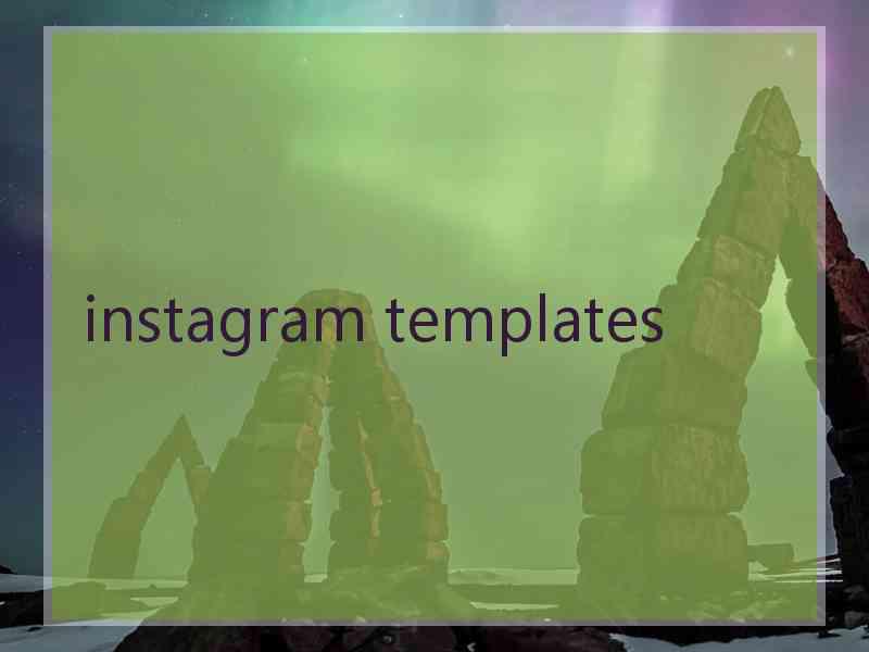 instagram templates