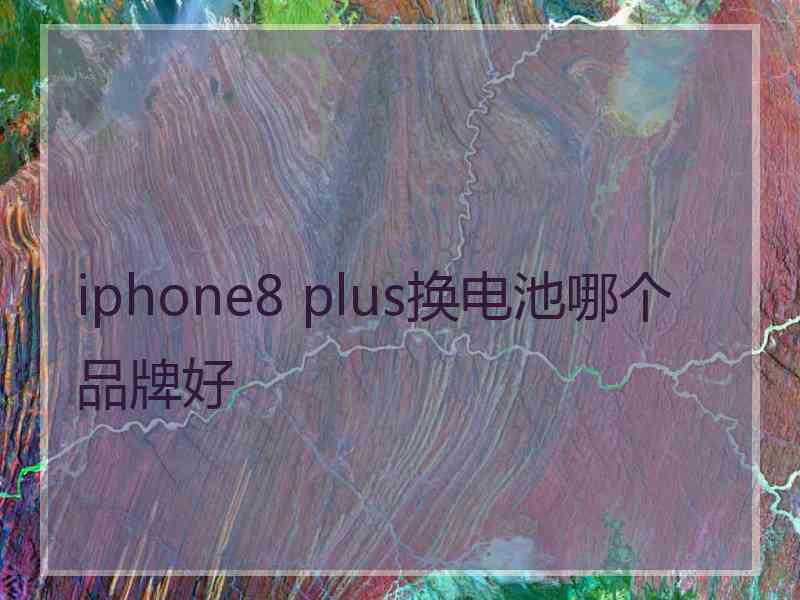 iphone8 plus换电池哪个品牌好