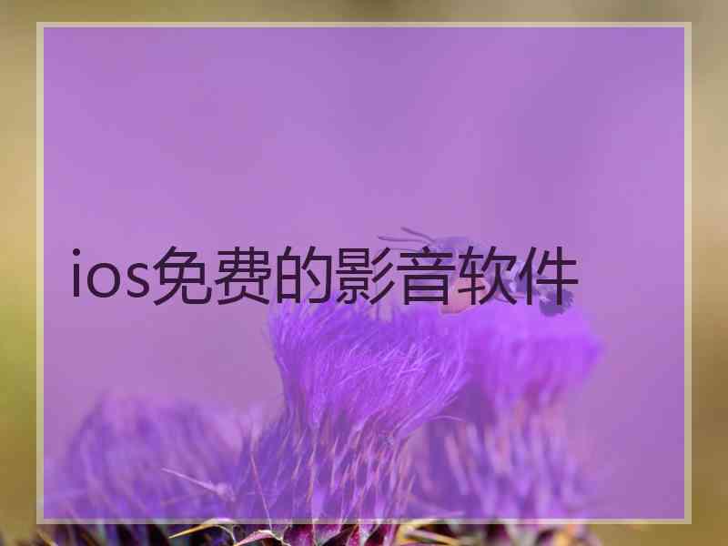 ios免费的影音软件