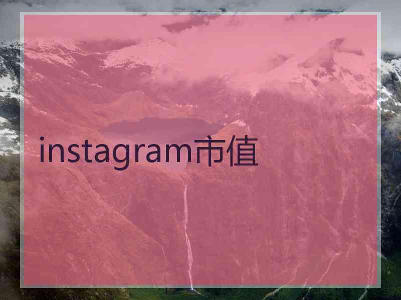 instagram市值